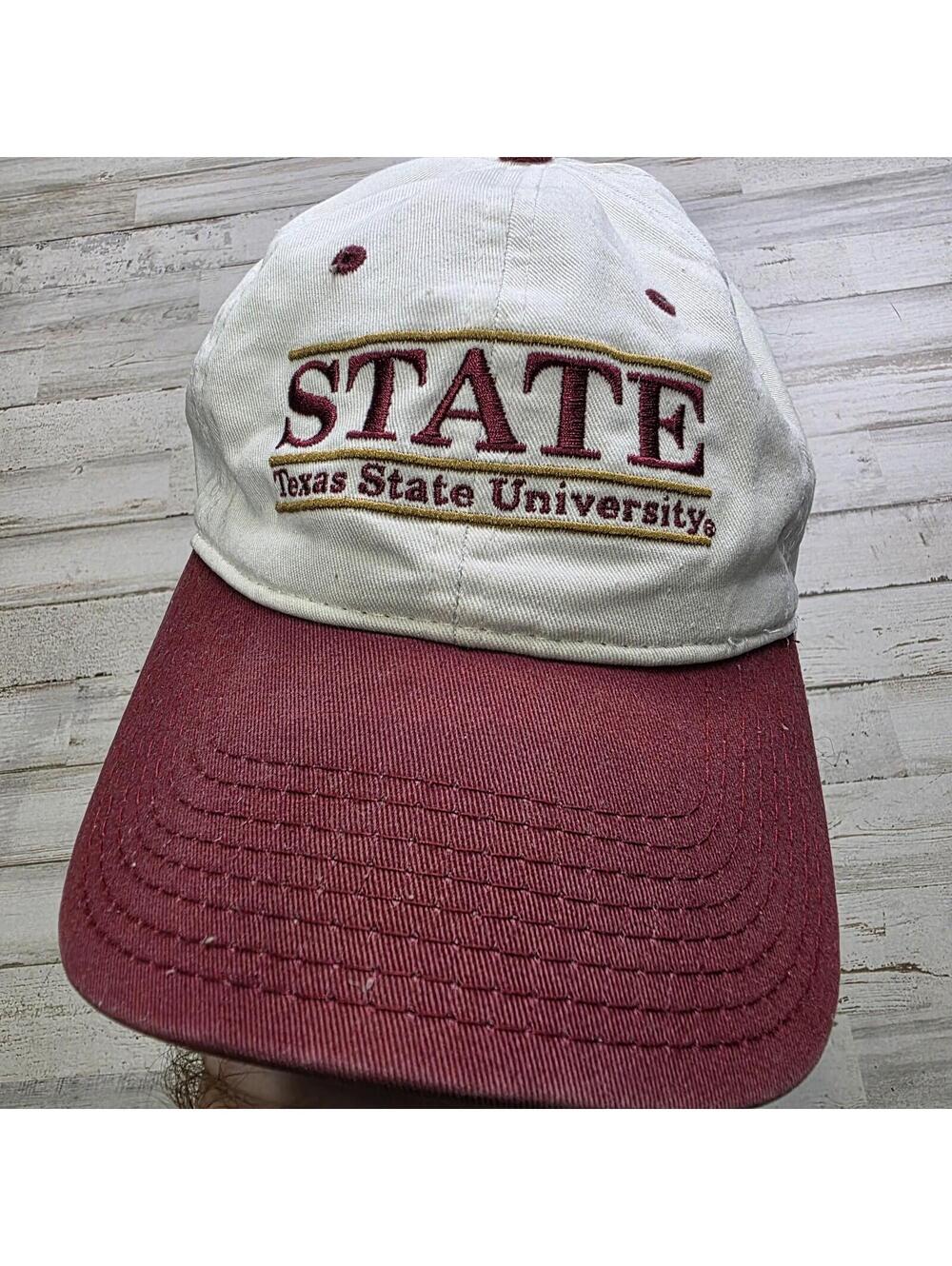 VTG Texas State University Bobcats Strapback Hat The Game Spellout